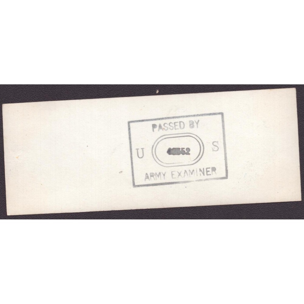 PRR Pennsylvania Railroad 2-8-2 #4699 Steam Locomotive Photo WWII Censor Stamp - Picture 2 of 2